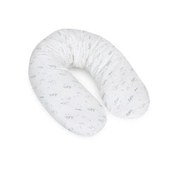Подушка для кормления CebaBaby multi Jersey white Leaves, 190 см цена и информация | Подушки для беременных и кормящих | pigu.lt