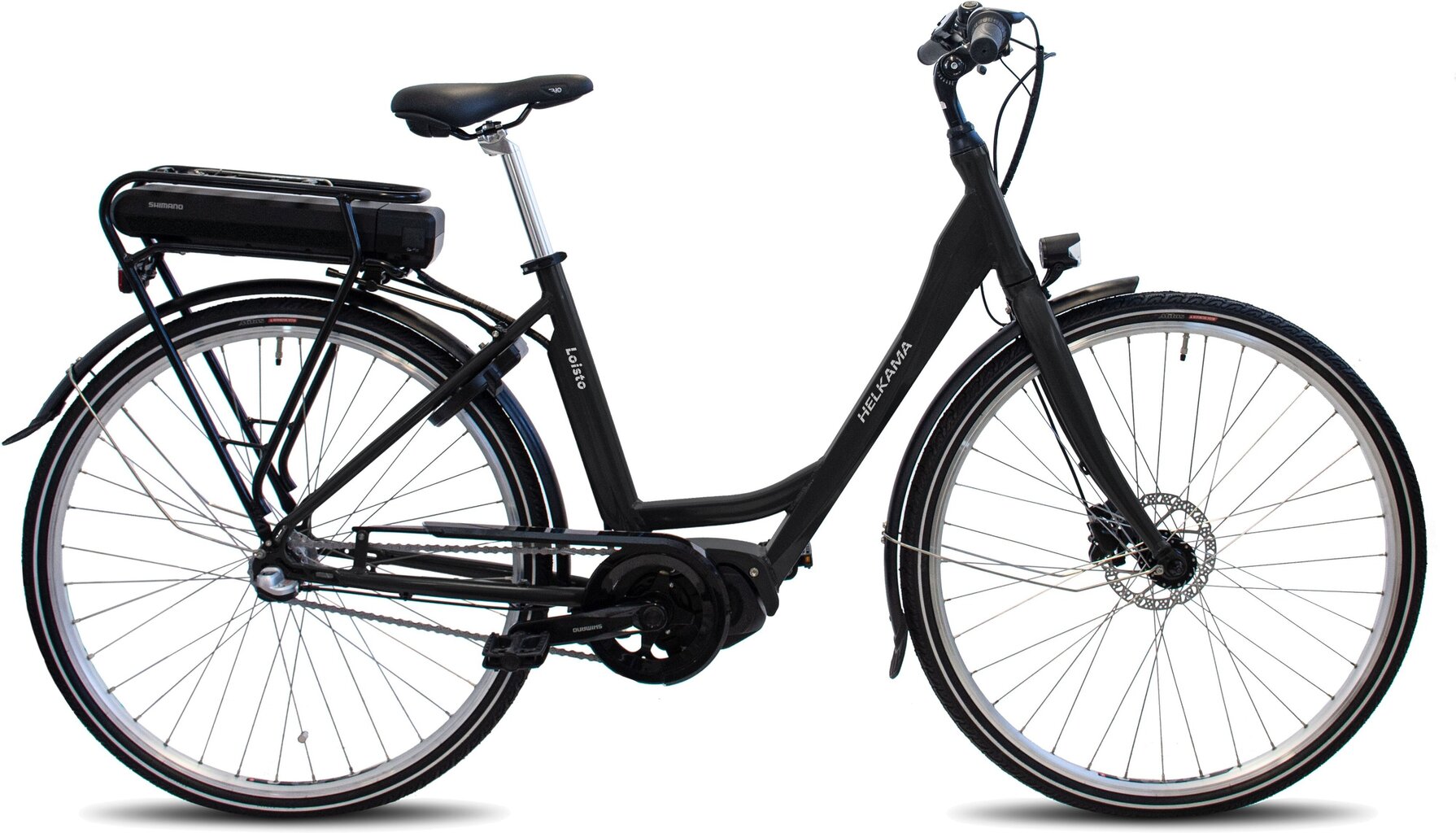 Elektrinis dviratis Helkama Loisto 48 cm, 28", juodas kaina ir informacija | Elektriniai dviračiai | pigu.lt