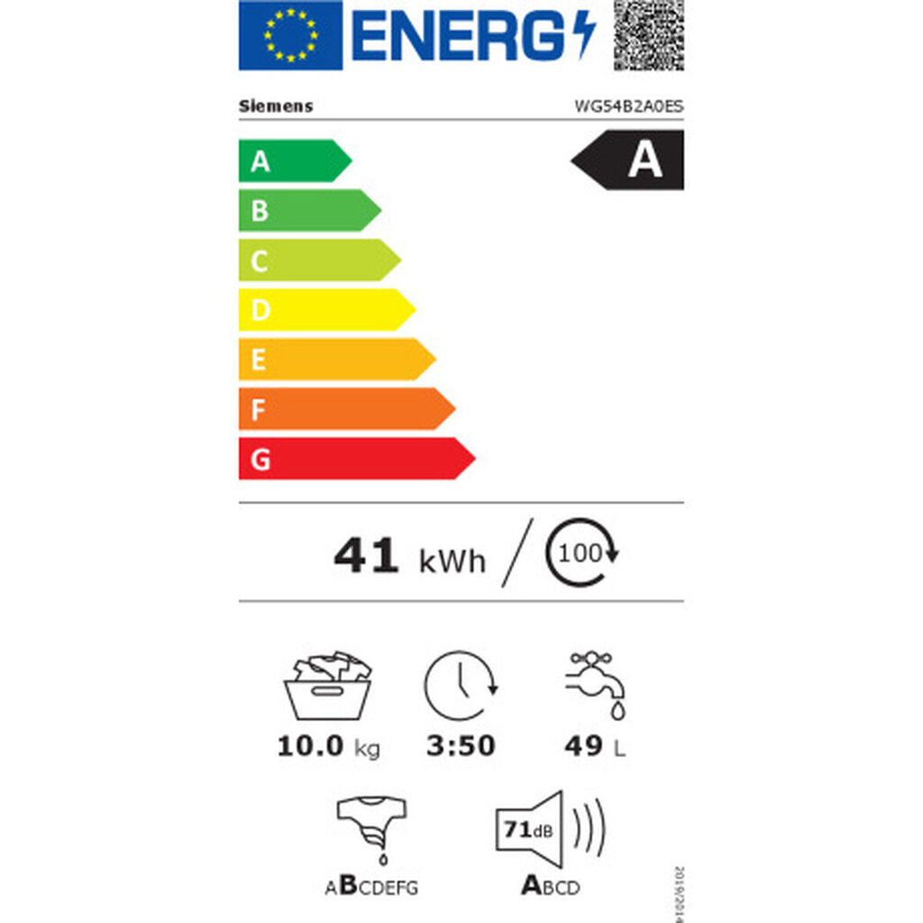 Siemens AG WG54B2A0ES kaina ir informacija | Skalbimo mašinos | pigu.lt