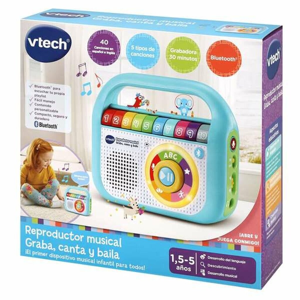 Kūdikių žaislas Vtech Muzikos grotuvas kaina ir informacija | Žaislai kūdikiams | pigu.lt