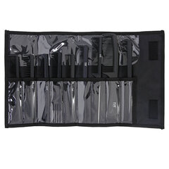Линейка FOX BLACK - набор гребней 9 штук + футляр цена и информация | Расчески, щетки для волос, ножницы | pigu.lt
