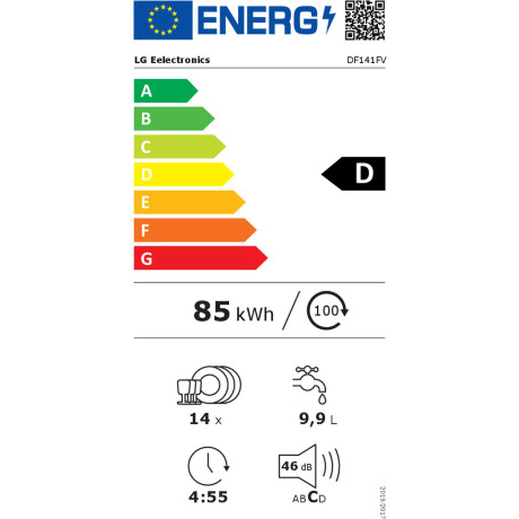 LG DF141FV kaina ir informacija | Indaplovės | pigu.lt