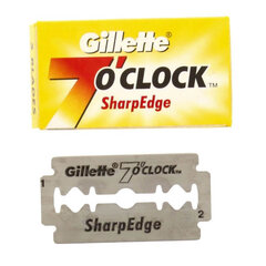 Gillette 7 O'Clock Sharp Edge Aštriosios žnyplės 5 vnt. kaina ir informacija | Skutimosi priemonės ir kosmetika | pigu.lt