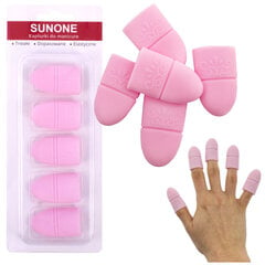 Силиконовые колпачки SUNONE для удаления гибрида розовые 5 шт. цена и информация | Средства для маникюра и педикюра | pigu.lt