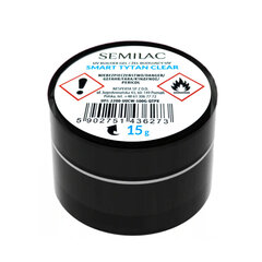 Nagų priauginimo gelis Semilac Smart Tytan Clear, 15 g цена и информация | Средства для маникюра и педикюра | pigu.lt