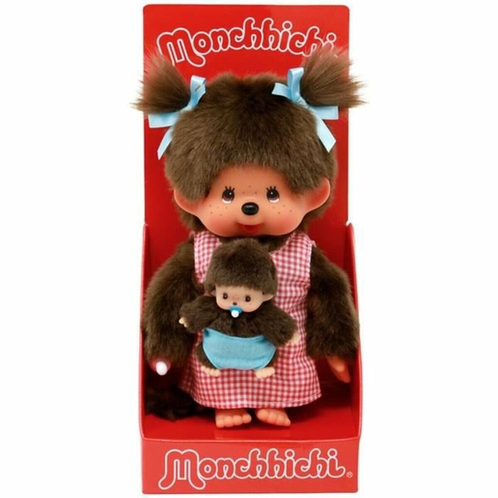 Minkštas žaislas Bandai Monchhichi Mama & Baby, 20 cm kaina ir informacija | Minkšti (pliušiniai) žaislai | pigu.lt