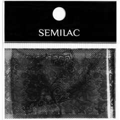 Nagų folija Semilac, 06 Black Lace, kaina ir informacija | Manikiūro, pedikiūro priemonės | pigu.lt