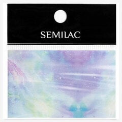 Nagų dekoravimo folija Semilac, 09 Pink & Blue Marble kaina ir informacija | Manikiūro, pedikiūro priemonės | pigu.lt