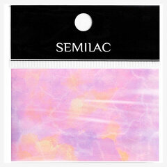 Nagų dekoracijos folija Semilac, 11 Pink Marble kaina ir informacija | Manikiūro, pedikiūro priemonės | pigu.lt