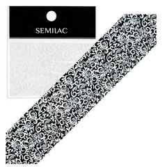 Nagų dekoracijos folija Semilac, 13 White Lace kaina ir informacija | Manikiūro, pedikiūro priemonės | pigu.lt