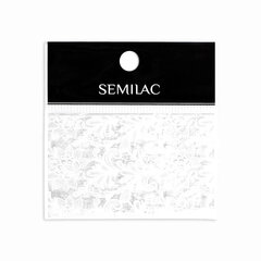 Nagų dekoravimo folija Semilac, 23 White Lace kaina ir informacija | Manikiūro, pedikiūro priemonės | pigu.lt