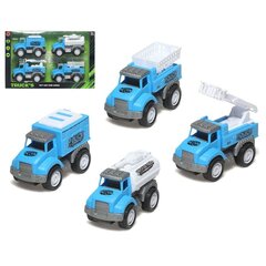 Sunkvežimių rinkinys Bigbuy Fun, 4 vnt. kaina ir informacija | Žaislai berniukams | pigu.lt
