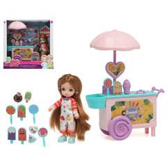 Lėlė su priedais Bigbuy Fun Sally Ice Cream Shop kaina ir informacija | Žaislai mergaitėms | pigu.lt