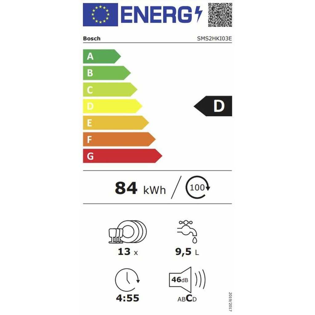 Bosch SMS2HKI03E kaina ir informacija | Indaplovės | pigu.lt