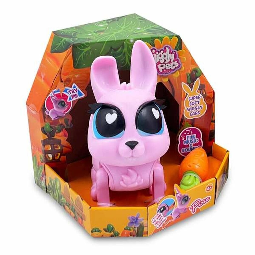 Žaislinis triušis Pixie My Walking Rabbit Famosa, rožinis, 18x19,3x19,7 cm цена и информация | Žaislai mergaitėms | pigu.lt