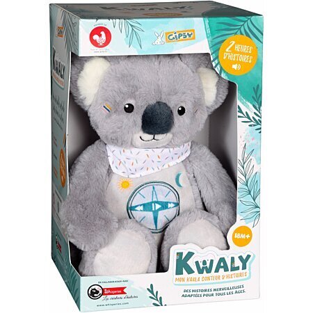 Interaktyvus pliušinis žaislas Kwaly my storyteller Koala Gipsy, 34 cm. цена и информация | Minkšti (pliušiniai) žaislai | pigu.lt