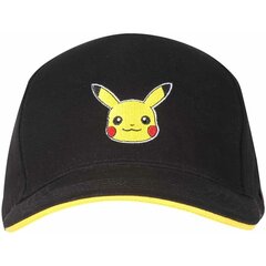 Unisex kepurė Pokémon Pikachu Badge 58 cm Juoda Vienas dydis D0800405 kaina ir informacija | Kepurės moterims | pigu.lt