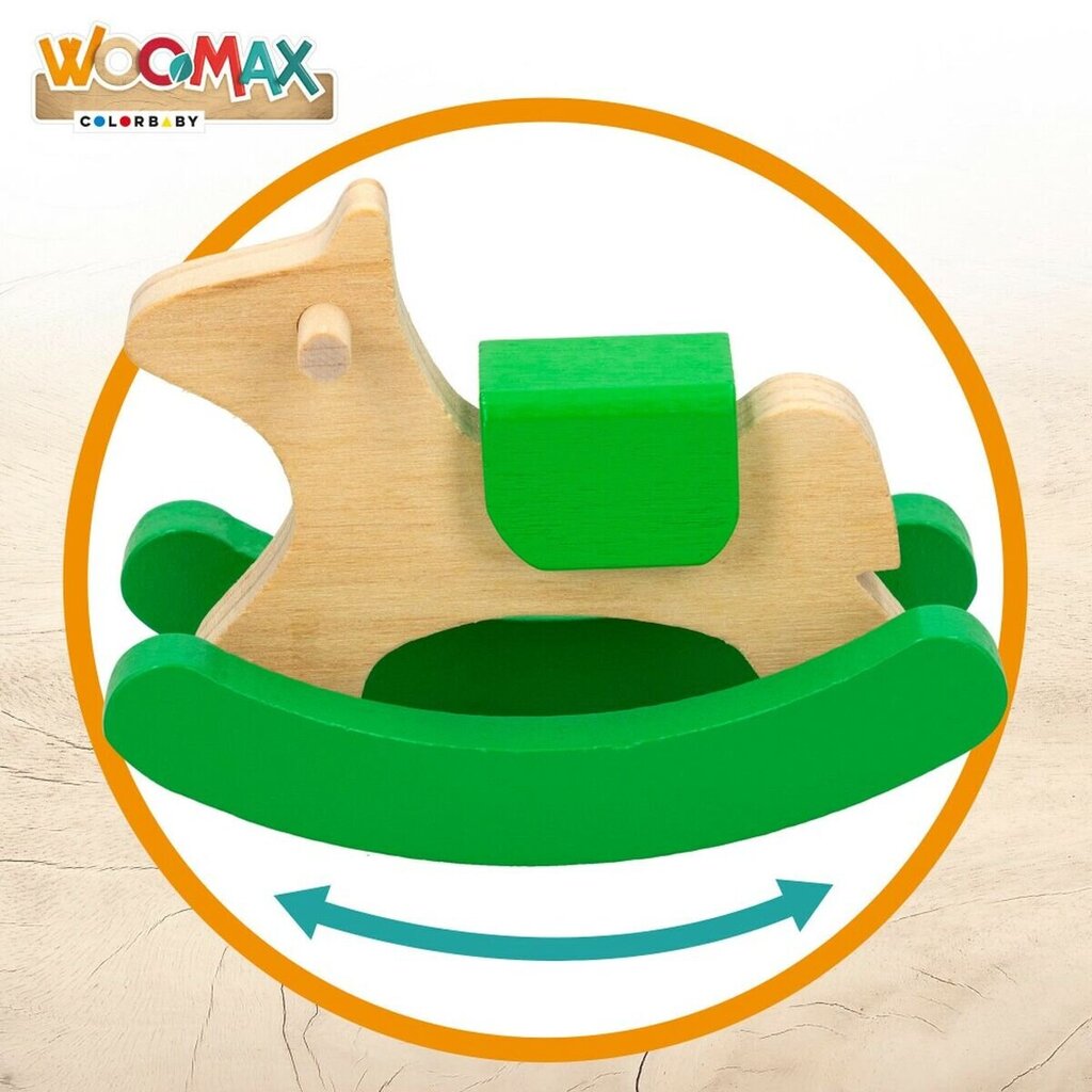 Lėlių namo medinių baldų rinkinys WooMax, 11 d, 6 vnt. kaina ir informacija | Žaislai mergaitėms | pigu.lt