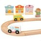 Medinė trasa su traukiniais Woomax, įvairių spalvų kaina ir informacija | Žaislai berniukams | pigu.lt