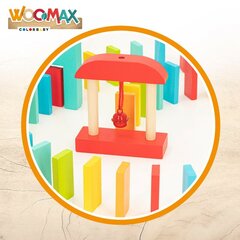 Medinės domino kaladėlės Woomax, 100 d, 6 vnt. цена и информация | Развивающие игрушки | pigu.lt