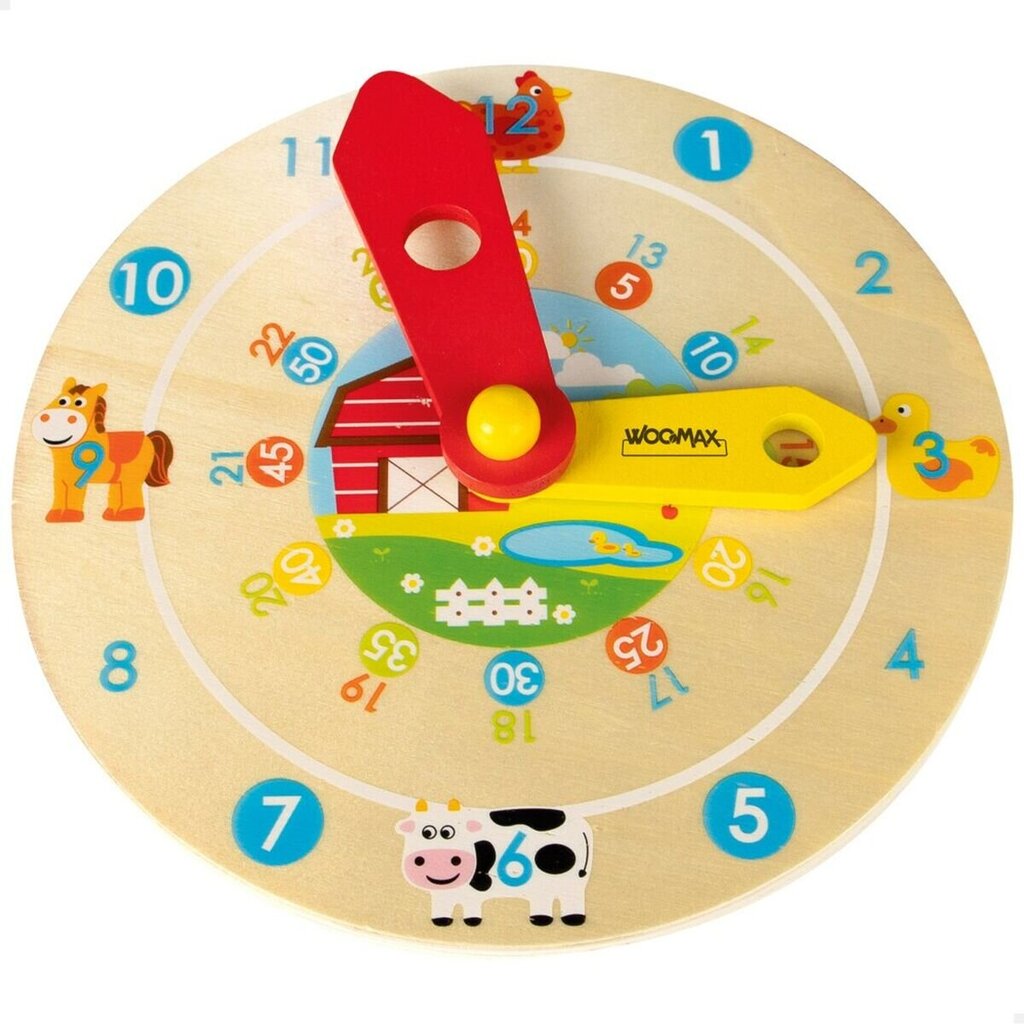 Edukacinis žaislas Laikrodis Woomax, 12 vnt. цена и информация | Lavinamieji žaislai | pigu.lt