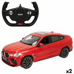 Nuotoliu valdomas automobilis Rastar BMW X6 M, raudonas, 2 vnt. цена и информация | Игрушки для мальчиков | pigu.lt