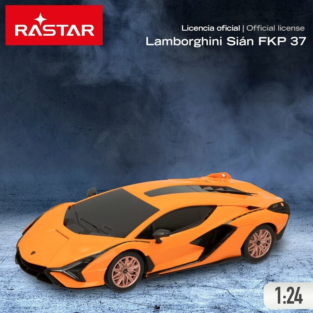 Nuotoliu valdomas automobilis Rastar Lamborghini Sian FKP 37, 4 vnt. kaina ir informacija | Žaislai berniukams | pigu.lt