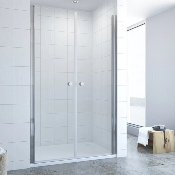 Dušo durys AQUABATOS 110x195 cm sidabrinės цена и информация | Dušo durys ir sienelės | pigu.lt