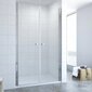 Dušo durys AQUABATOS 110x195 cm sidabrinės kaina ir informacija | Dušo durys ir sienelės | pigu.lt