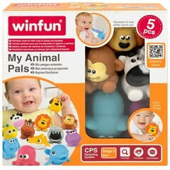 Vonios žaislų rinkinys Winfun, 5 d, 12 vnt. kaina ir informacija | Žaislai kūdikiams | pigu.lt