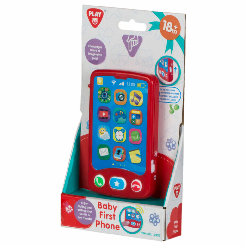 Vaikiškas telefonas PlayGo, raudonas цена и информация | Žaislai mergaitėms | pigu.lt