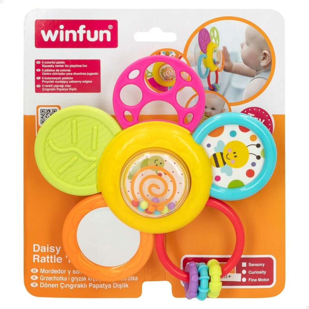 Barškutis-kramtukas vaiko dantukams Winfun, 6 vnt. kaina ir informacija | Žaislai kūdikiams | pigu.lt