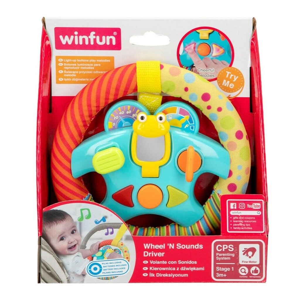 Vairas su šviesa ir garsais Winfun kaina ir informacija | Žaislai kūdikiams | pigu.lt
