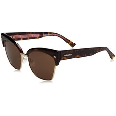 Moteriški akiniai nuo saulės Dsquared2 D2 0015/S Habana ø 57 mm S05119629 цена и информация | Женские солнцезащитные очки | pigu.lt