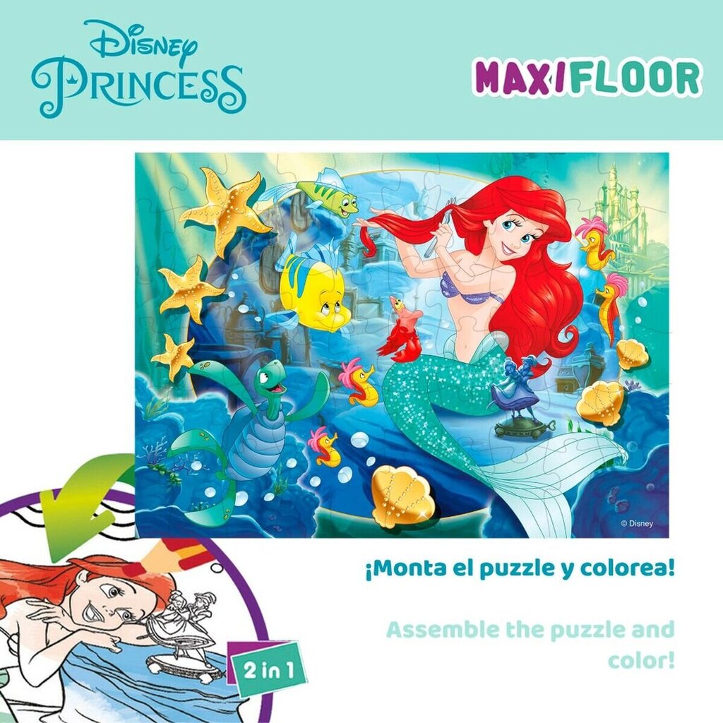 Dėlionė Disney Princess Lisciani, 60 d, 6 vnt. kaina ir informacija | Dėlionės (puzzle) | pigu.lt