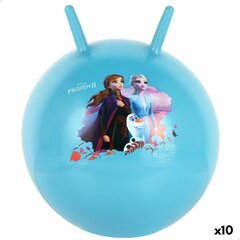 Šokinėjimo kamuolys Frozen, 45 cm, mėlynas цена и информация | Игрушки для песка, воды, пляжа | pigu.lt