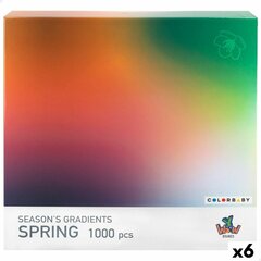 Dėlionė Season s Gradients Spring Colorbaby, 1000 d, 6 vnt. kaina ir informacija | Dėlionės (puzzle) | pigu.lt