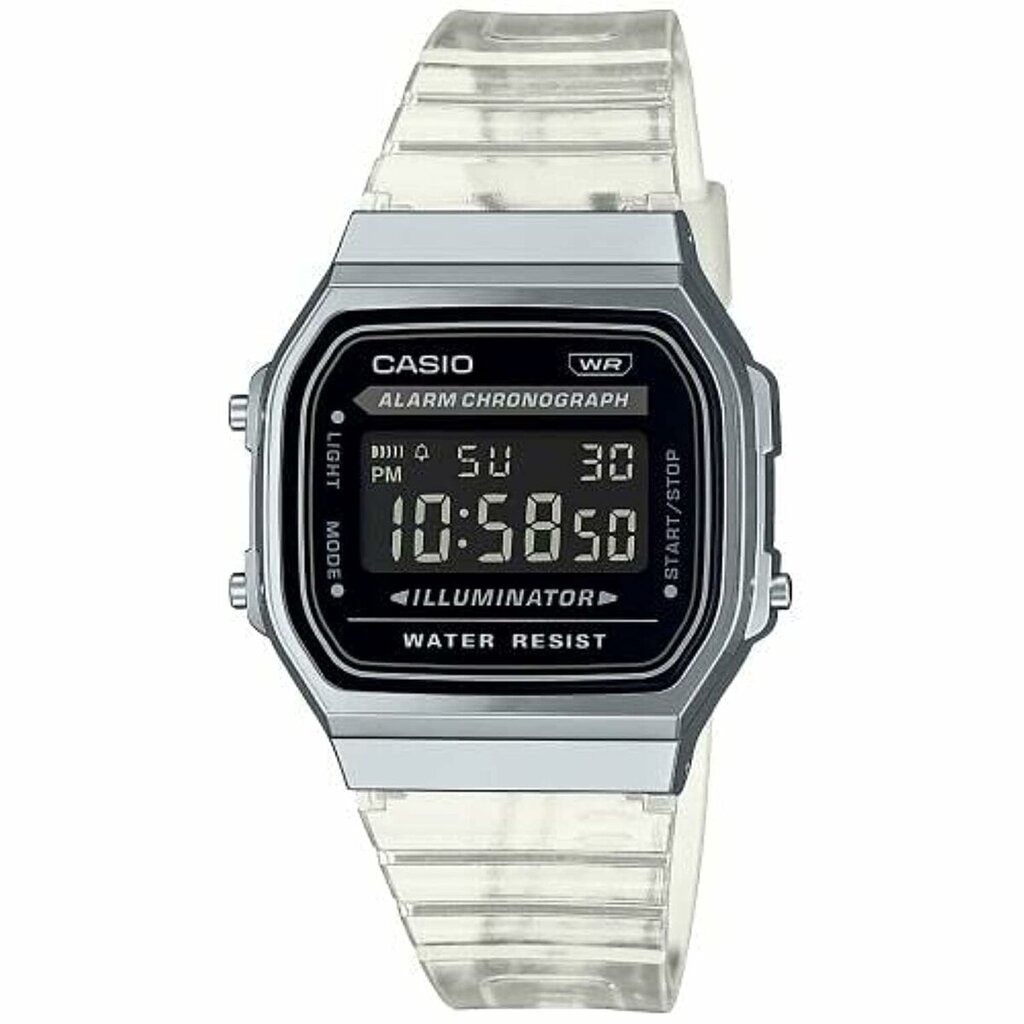 Abiejų lyčių laikrodis Casio VINTAGE COLLECTION - TRANSPARENT BAND - BLACK Juoda Sidabras (Ø 36 mm) S7290290 kaina ir informacija | Moteriški laikrodžiai | pigu.lt