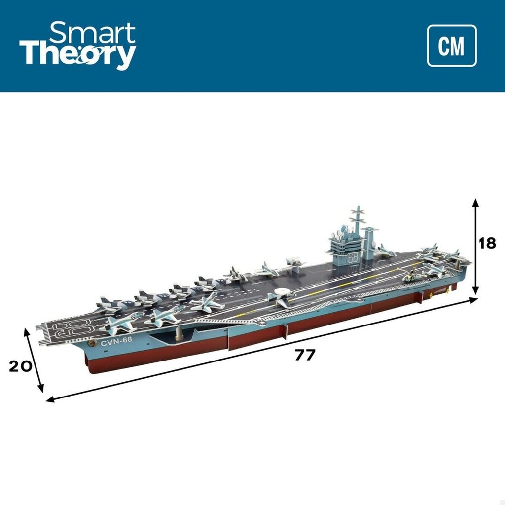 3D dėlionė Nimitz Lėktuvnešis Colorbaby, 67 d, 6 vnt. kaina ir informacija | Dėlionės (puzzle) | pigu.lt