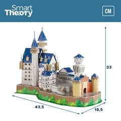 3D dėlionė New Swan Castle Colorbaby, 95 d, 6 vnt. kaina ir informacija | Dėlionės (puzzle) | pigu.lt