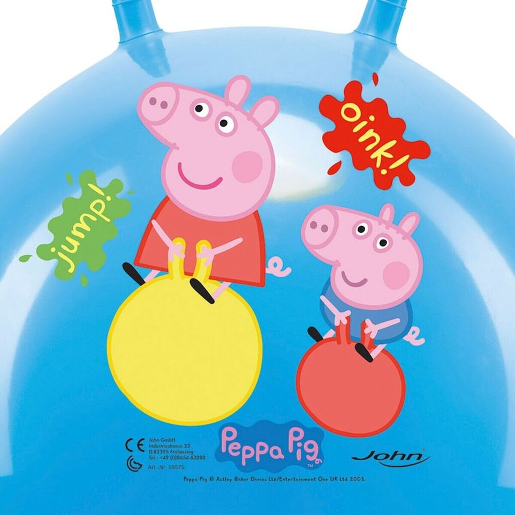 Šokinėjimo kamuolys Peppa Pig, 45 cm, mėlynas цена и информация | Vandens, smėlio ir paplūdimio žaislai | pigu.lt