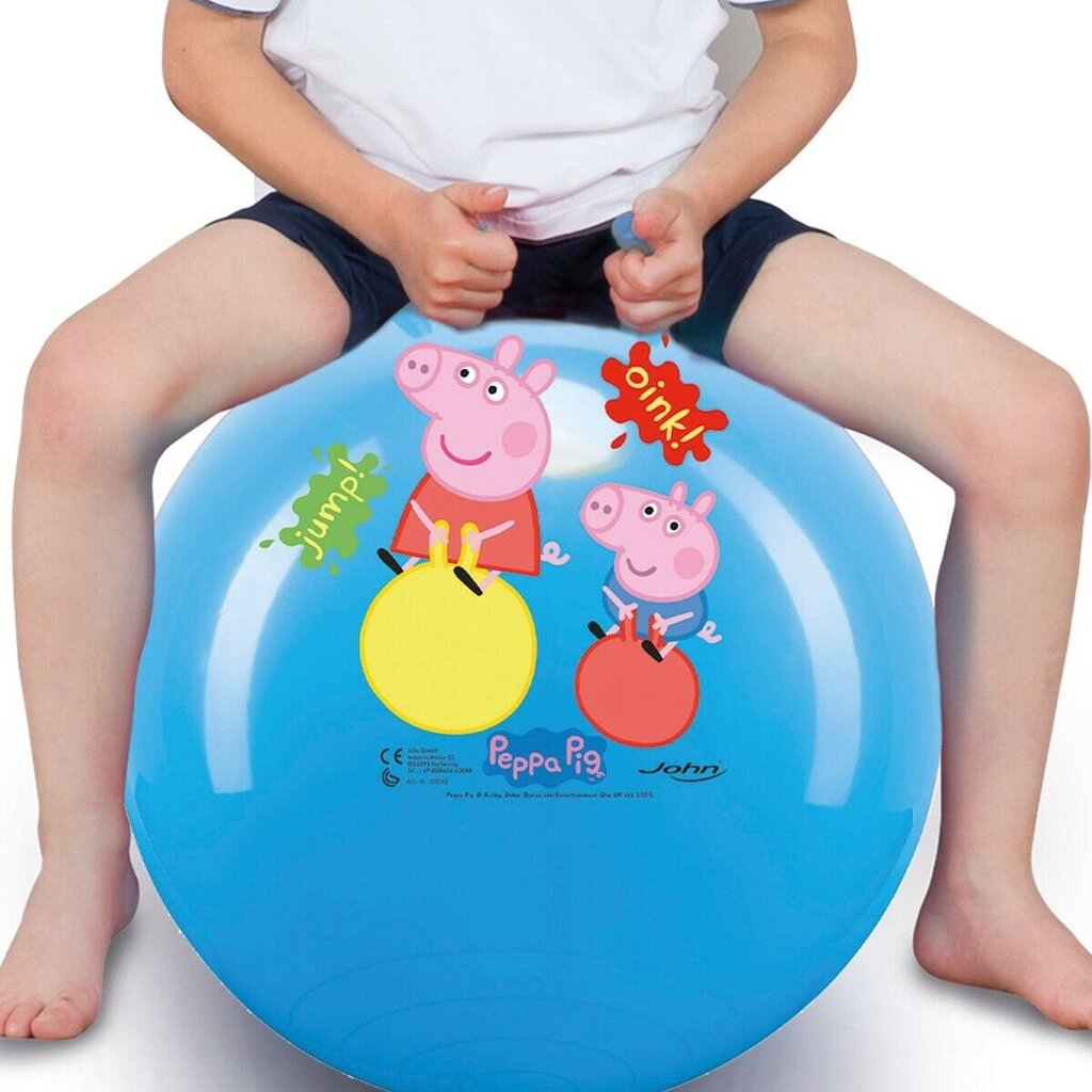 Šokinėjimo kamuolys Peppa Pig, 45 cm, mėlynas цена и информация | Vandens, smėlio ir paplūdimio žaislai | pigu.lt