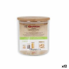 Stiklainis Quttin Silikoninis Borosilikatinis stiklas 700 ml (12 vnt.) цена и информация | Посуда для хранения еды | pigu.lt