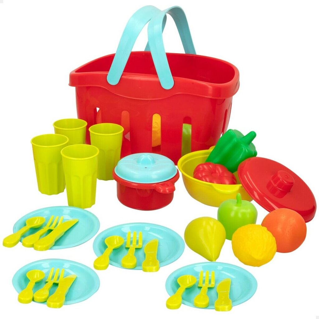 Žaisliniai virtuvės reikmenys Colorbaby, įvairių spalvų, 36 vnt. kaina ir informacija | Žaislai mergaitėms | pigu.lt