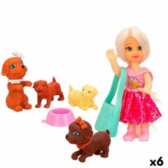 Lėlė su augintiniu Colorbaby, 6 vnt. цена и информация | Игрушки для девочек | pigu.lt