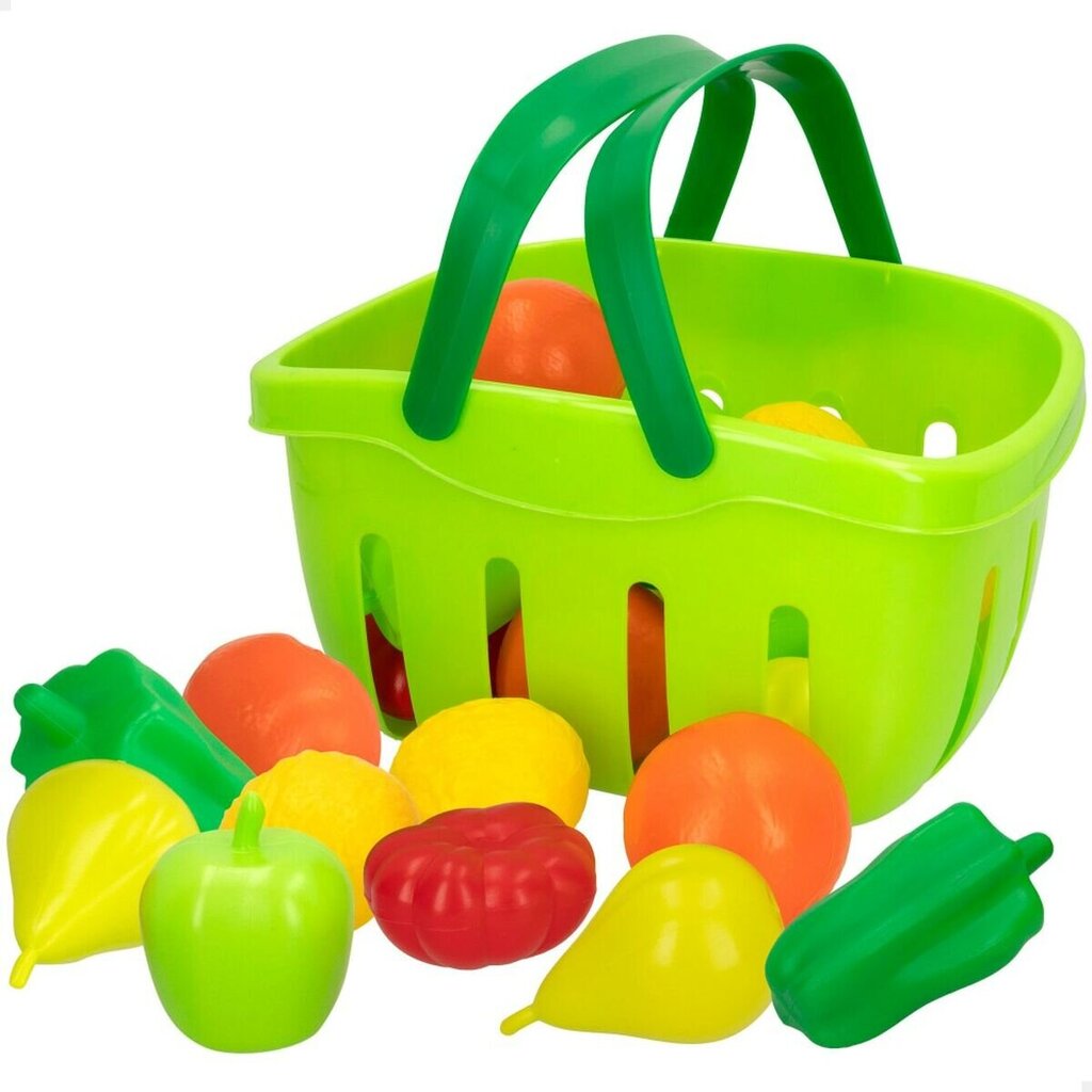 Žaislinis pirkinių maišelis su daržovėmis Colorbaby, įvairių spalvų, 22 vnt. kaina ir informacija | Žaislai mergaitėms | pigu.lt