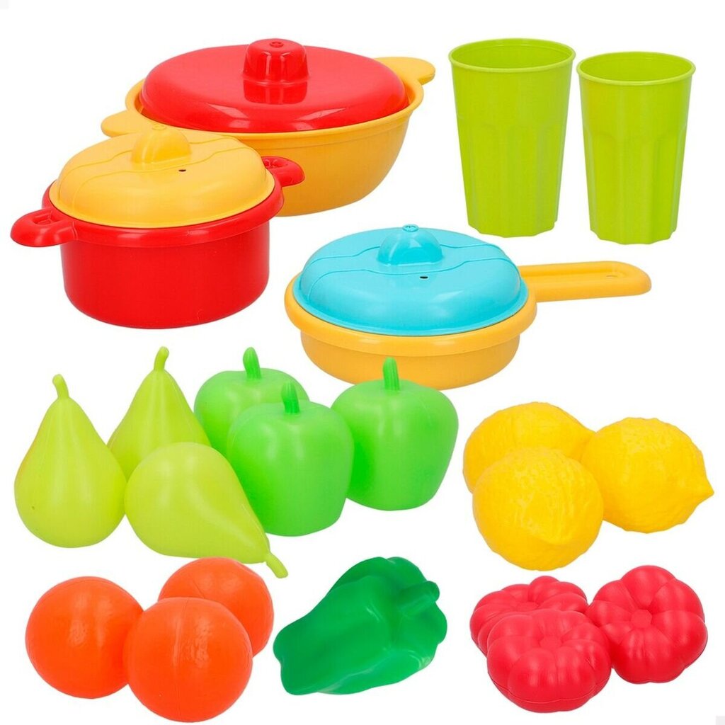 Žaislinis virtuvės įrankių rinkinys CB Toys, įvairių spalvų, 24 vnt. kaina ir informacija | Žaislai mergaitėms | pigu.lt