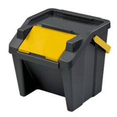 Tontarelli rūšiavimo šiukšlių dėžė, geltona, 28 L, 6 vnt kaina ir informacija | Šiukšliadėžės | pigu.lt