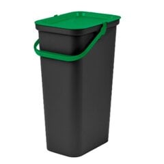 Tontarelli rūšiavimo šiukšlių dėžė, žalia, juoda, 24 L, 6 vnt цена и информация | Мусорные баки | pigu.lt