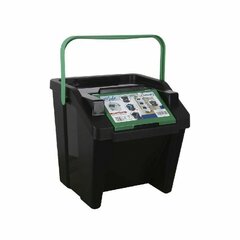 Tontarelli rūšiavimo šiukšlių dėžė, žalia, 28 L, 6 vnt kaina ir informacija | Šiukšliadėžės | pigu.lt